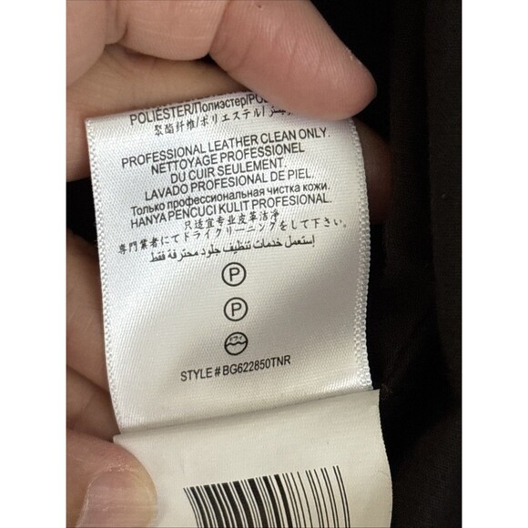 BCBG Generation Black Leather Suede Moto Jacket Womens XS - Picture 12 of 13